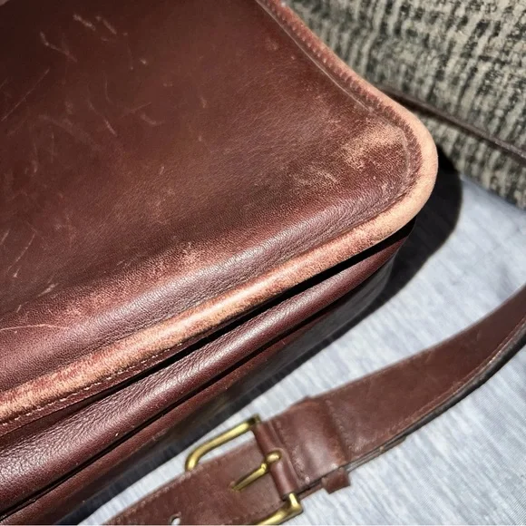 Vintage Coach Elegant Dark Brown Leather Briefcase - Picture 8 of 12